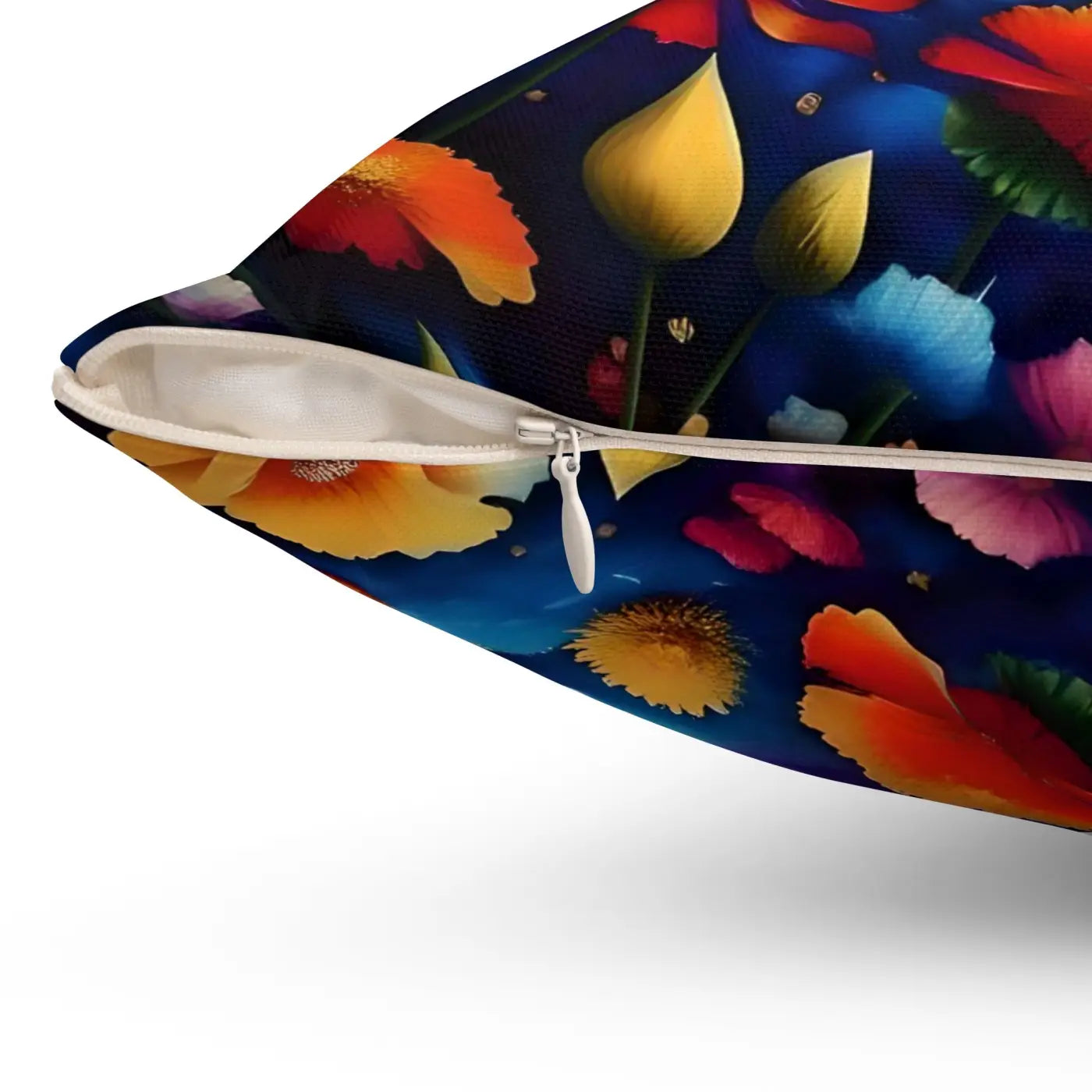Floral Throw Pillow – Polyester Square Pillow - Dipaliz