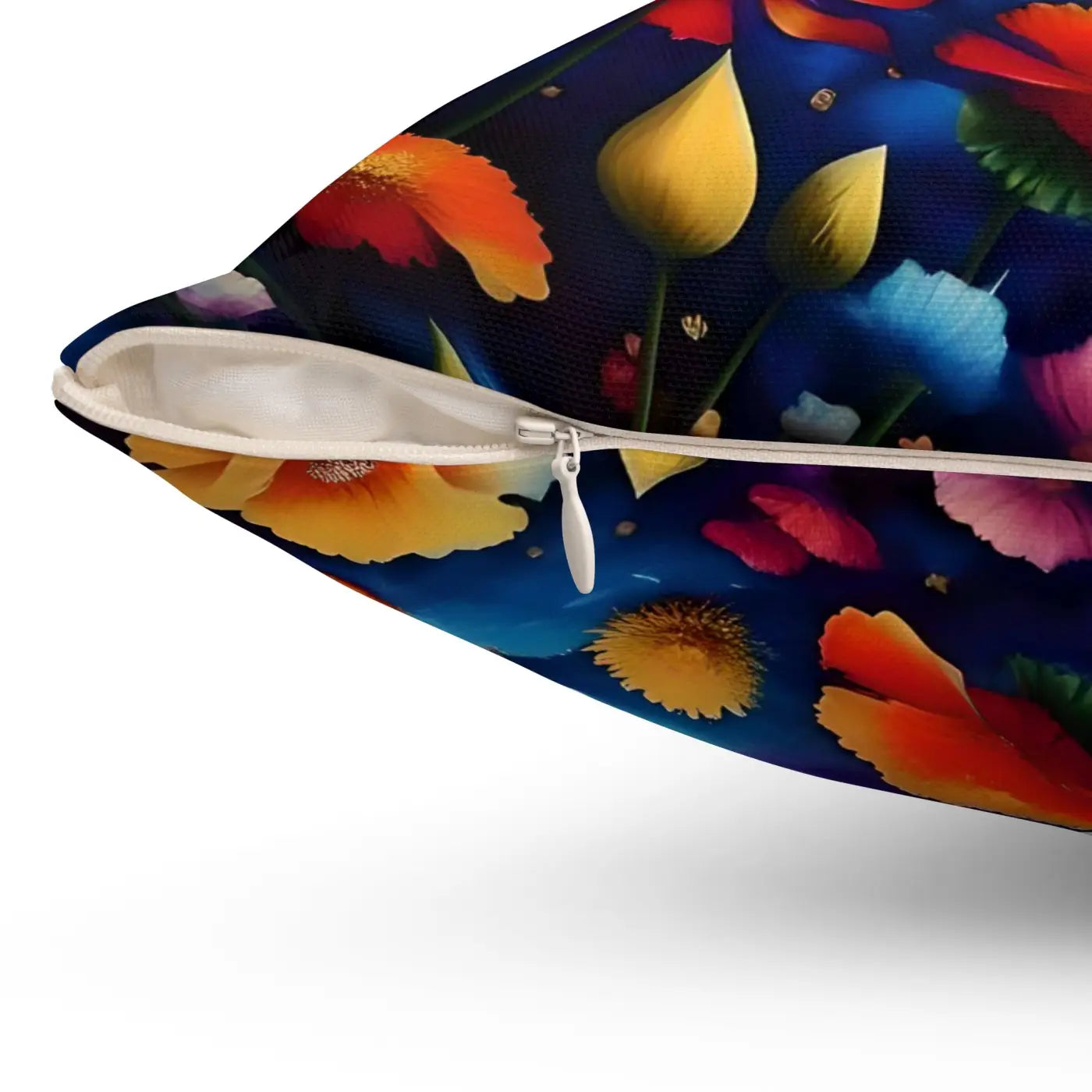 Floral Throw Pillow – Polyester Square Pillow - Dipaliz