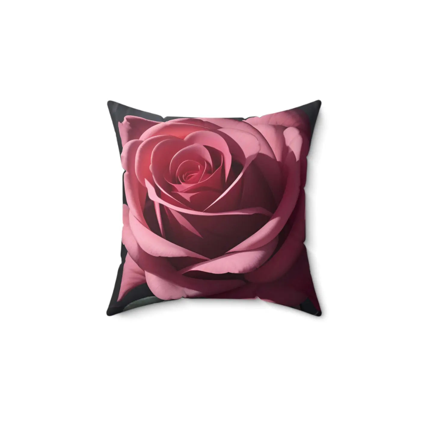 Pink Rose Throw Pillow – Polyester Square - Dipaliz