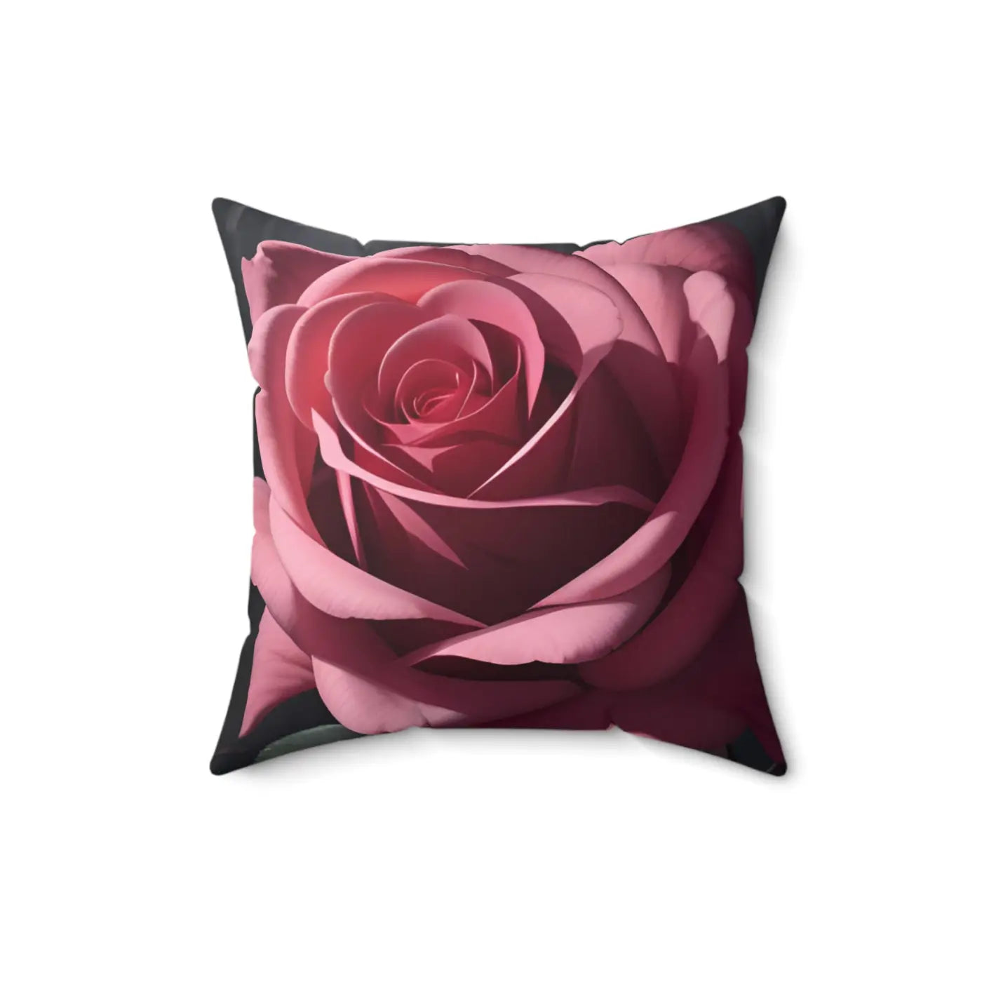 Pink Rose Throw Pillow – Polyester Square - Dipaliz