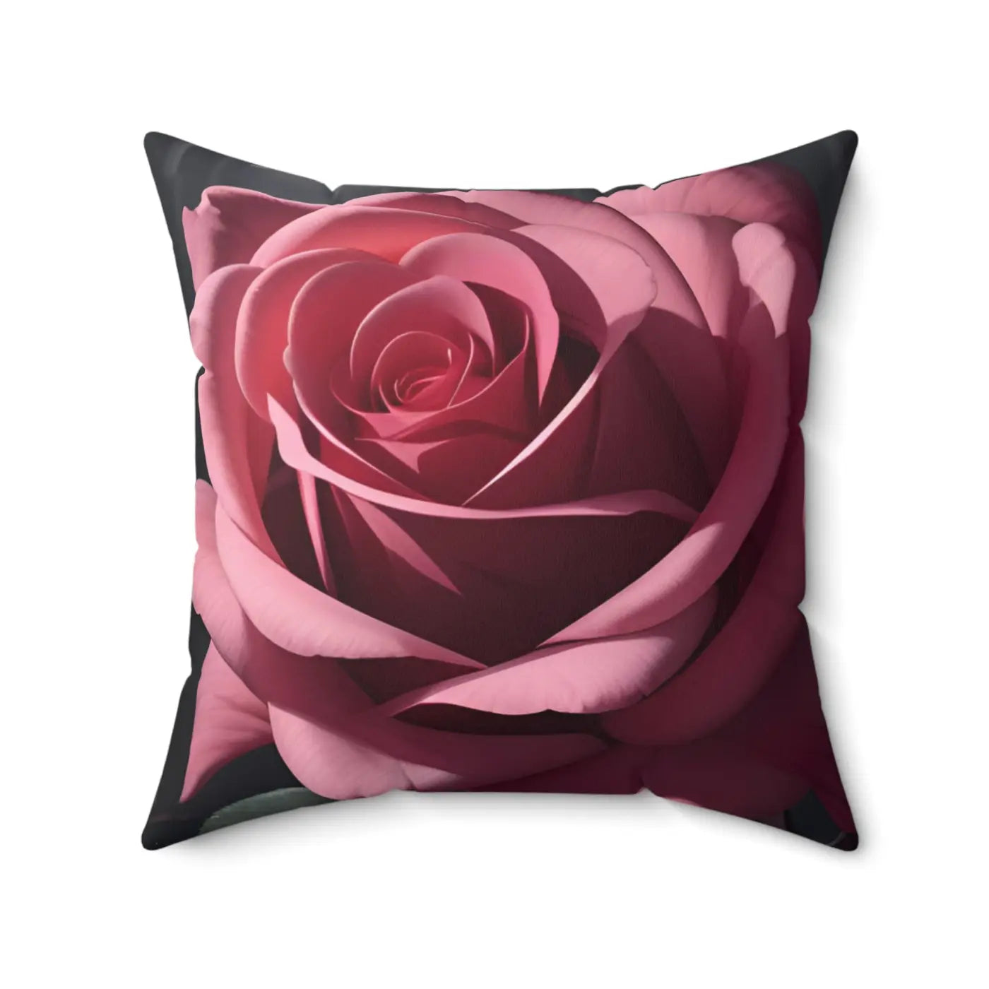 Pink Rose Throw Pillow – Polyester Square - Dipaliz
