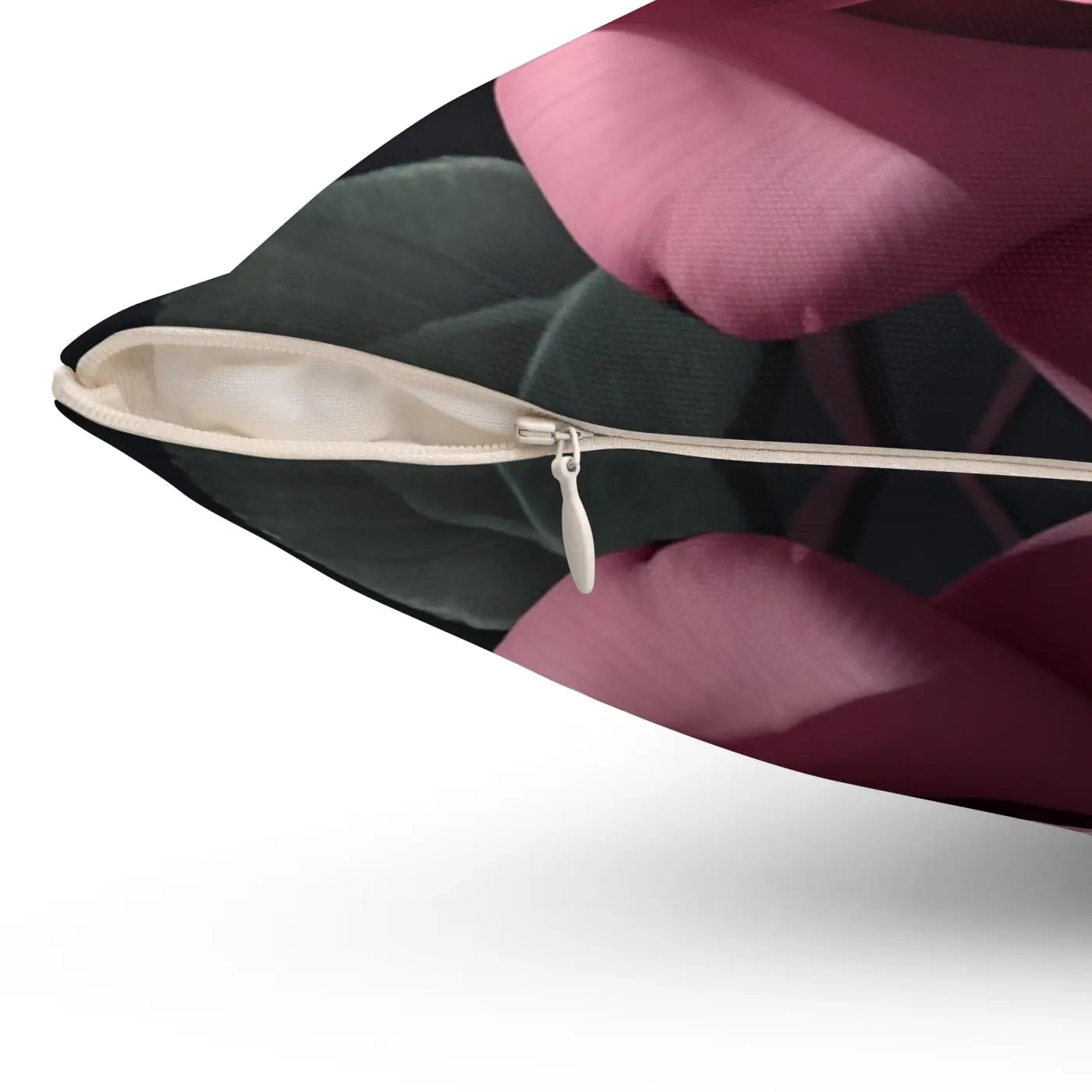 Pink Rose Throw Pillow – Polyester Square - Dipaliz