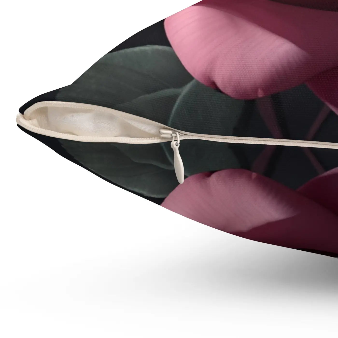 Pink Rose Throw Pillow – Polyester Square - Dipaliz