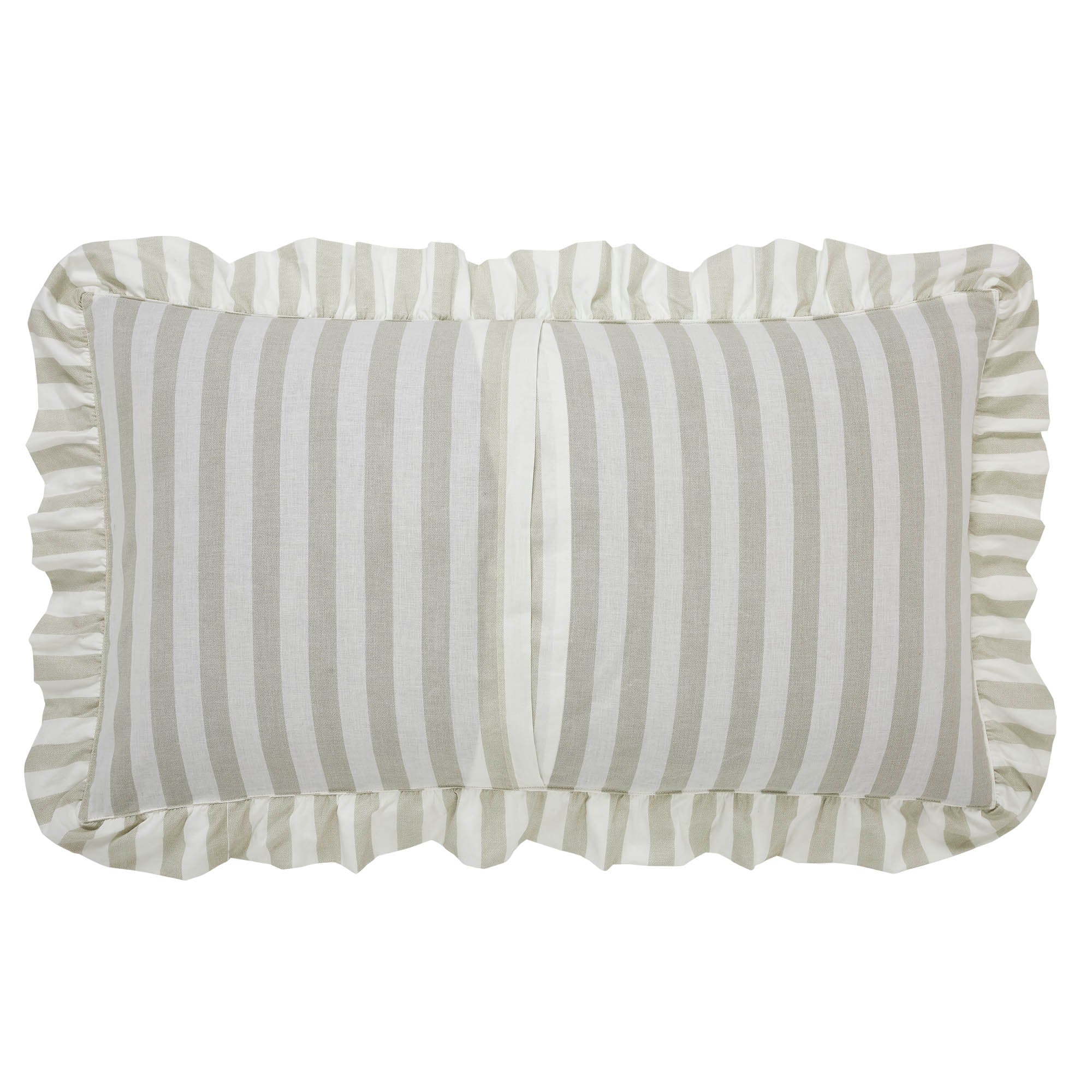 Finders Keepers Ruffled Grey Stripe 6pc Quilt Bundle - Luxury King
