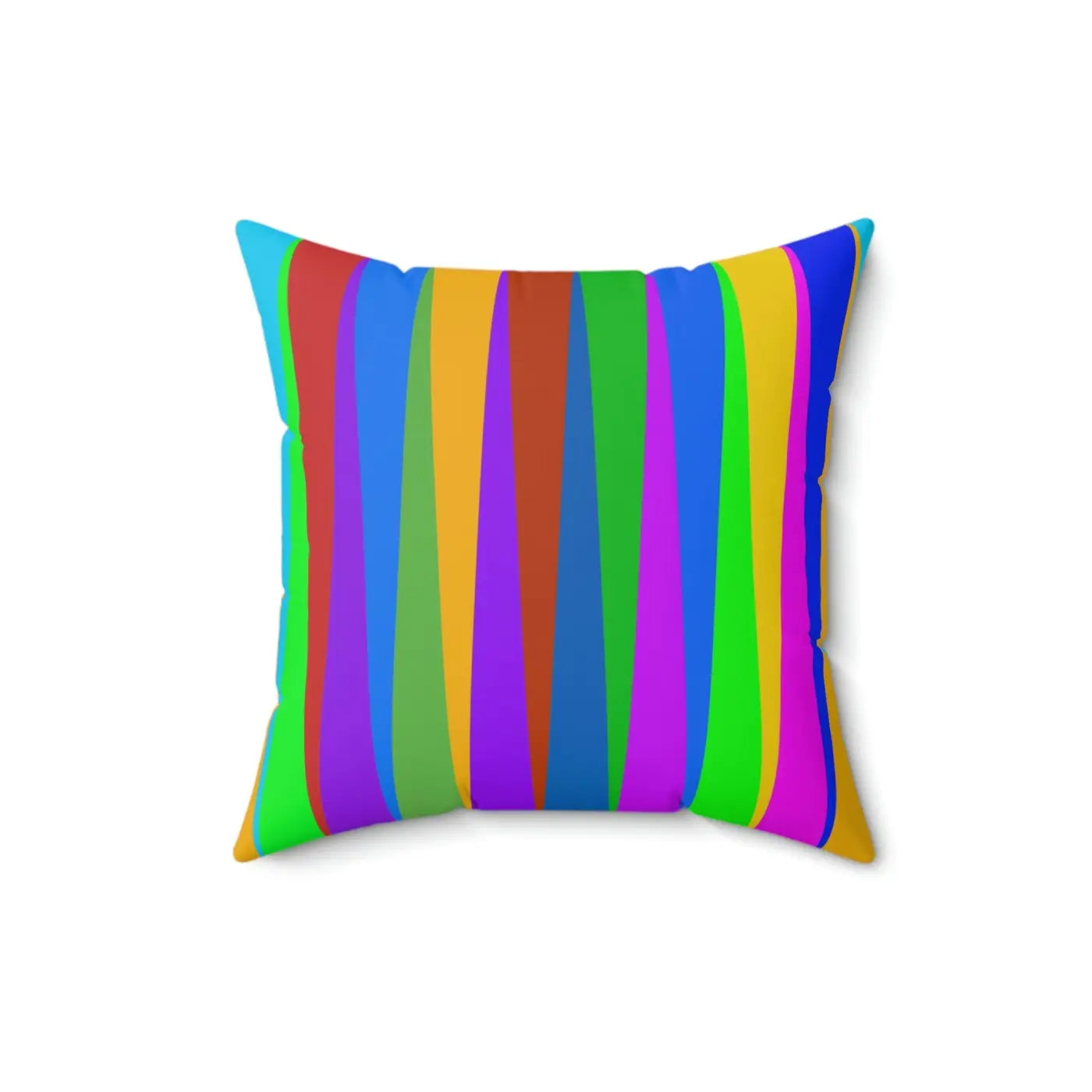 Bold Striped Throw Pillow – Polyester Square - Dipaliz