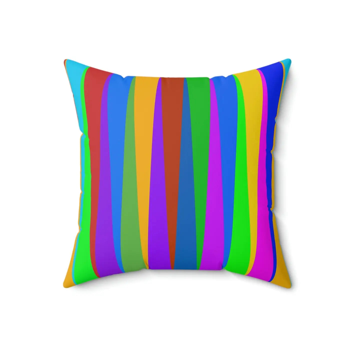 Bold Striped Throw Pillow – Polyester Square - Dipaliz