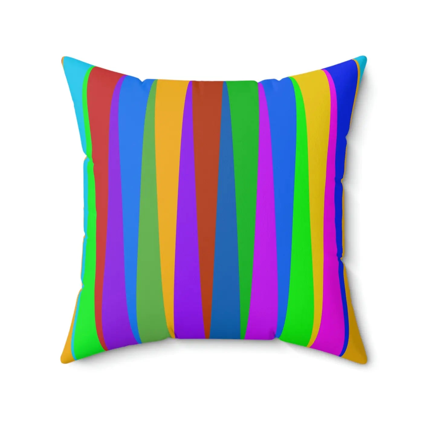 Bold Striped Throw Pillow – Polyester Square - Dipaliz