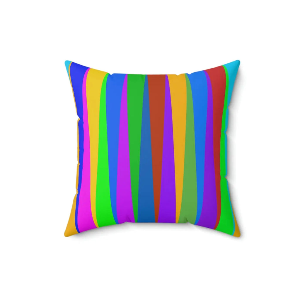 Bold Striped Throw Pillow – Polyester Square - Dipaliz