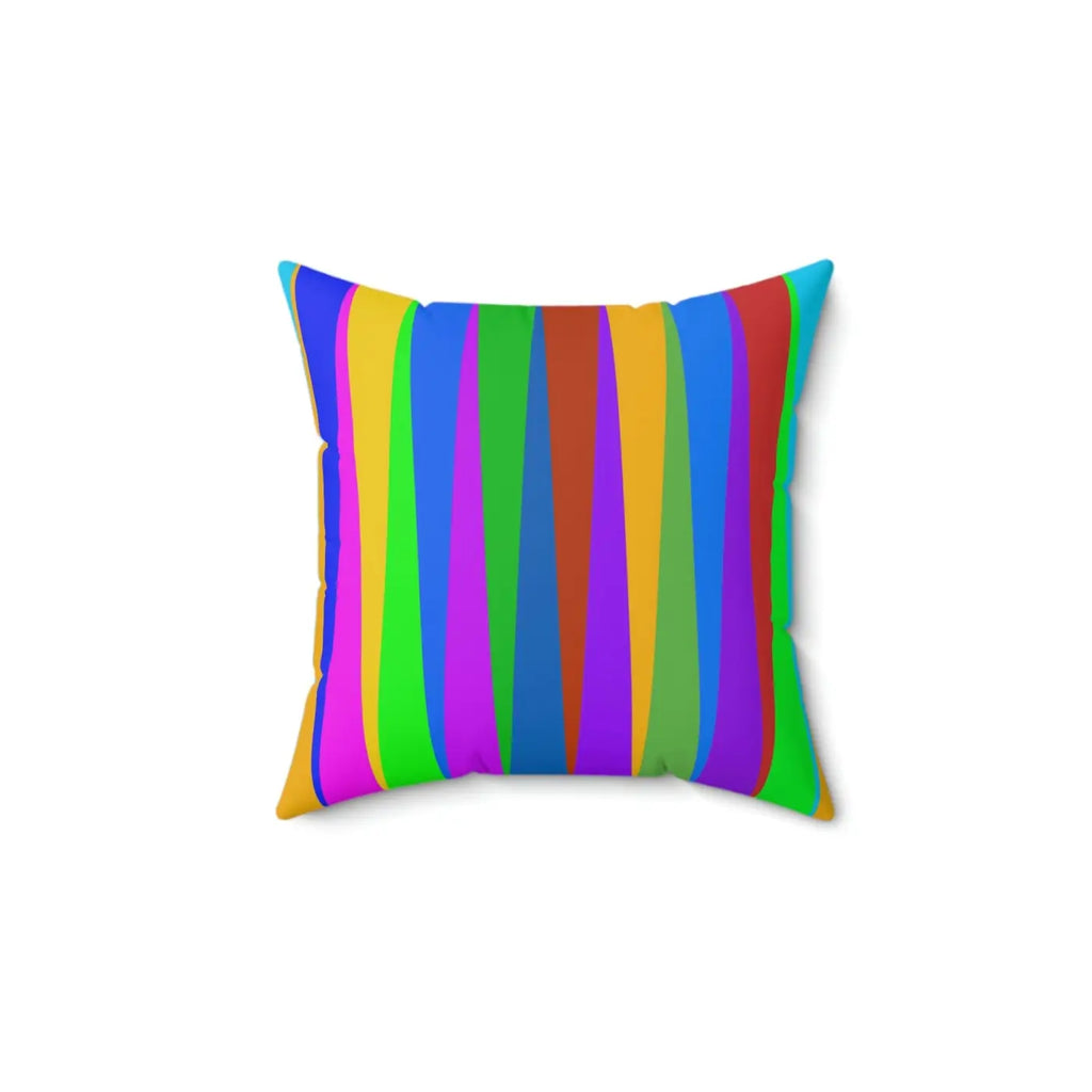 Bold Striped Throw Pillow – Polyester Square - Dipaliz