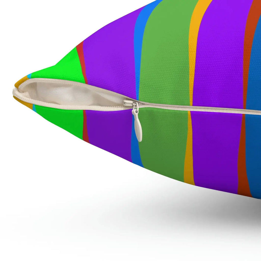Bold Striped Throw Pillow – Polyester Square - Dipaliz