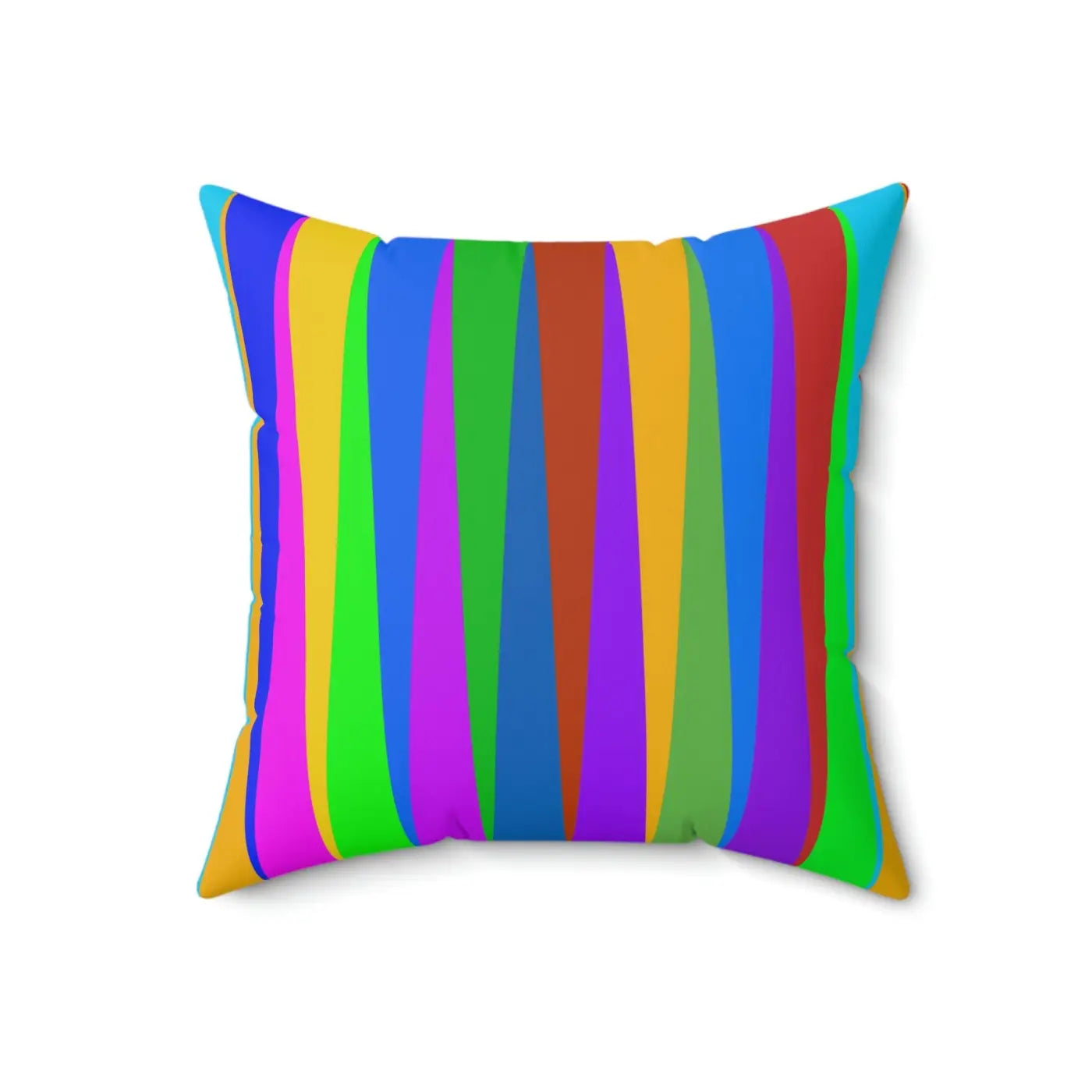 Bold Striped Throw Pillow – Polyester Square - Dipaliz