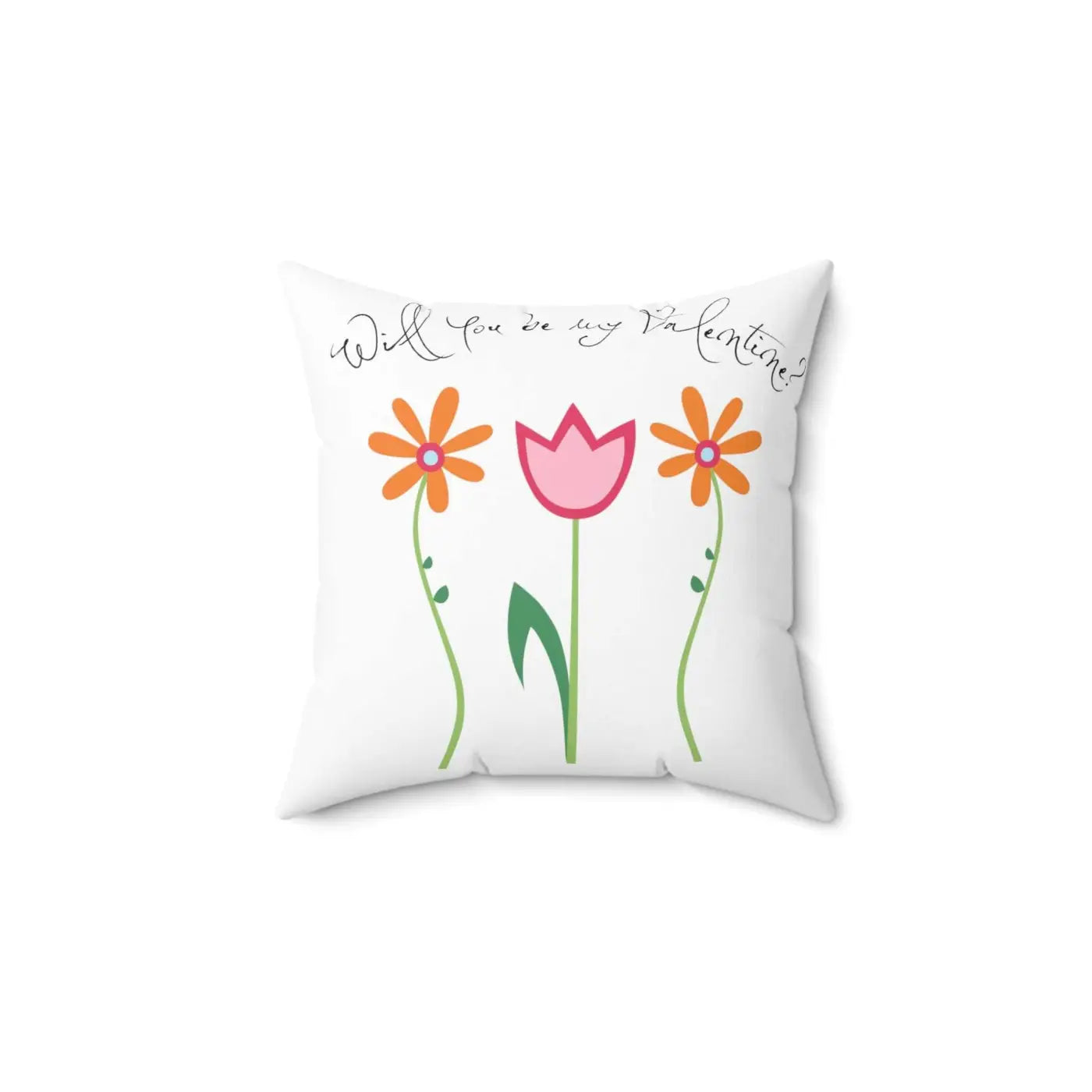 Floral Throw Pillow – Spun Polyester Square - Dipaliz