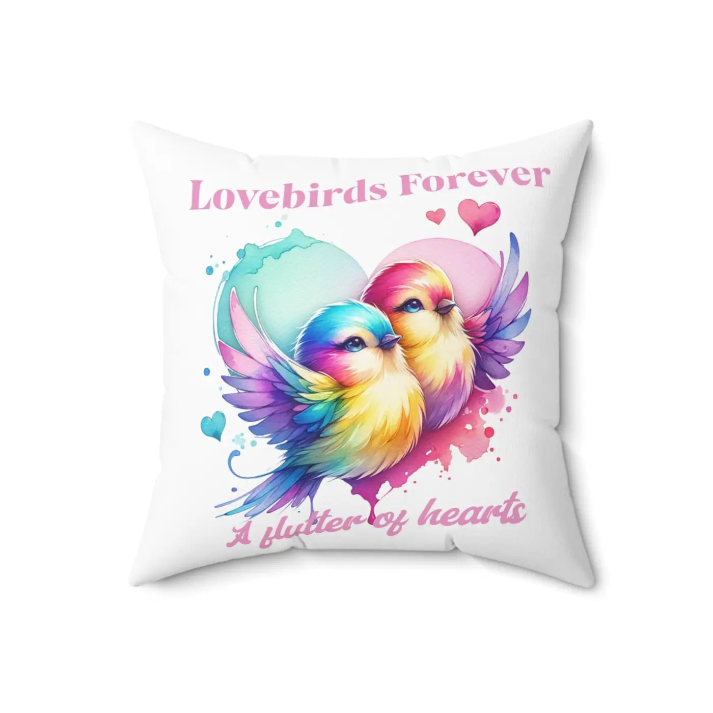 Love Birds Throw Pillow – Spun Polyester - Dipaliz